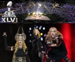 пазл Мадонна в Super Bowl 2012